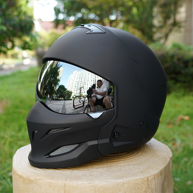 Xxl Motorcycle Gear - 스콜피온 레트로 오토바이 헬멧 탈착식 프론트