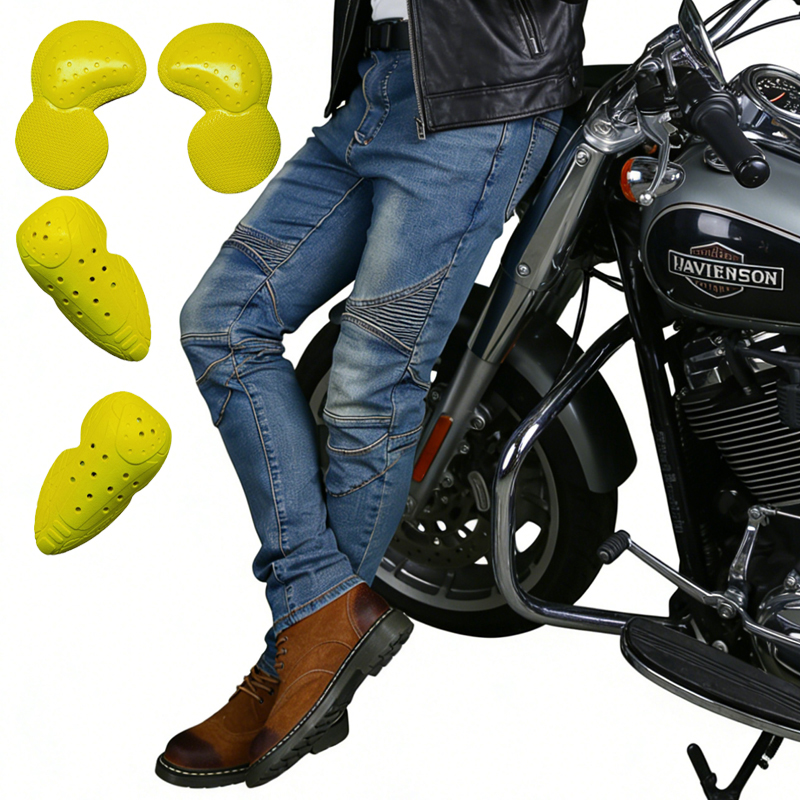 Motorcycle Gear Blue - 남성용 오토바이 청바지 블루 더트 바이크