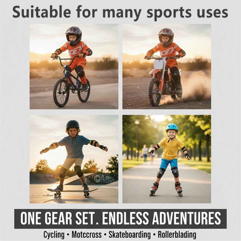 어린이용 낙상 방지 무릎 팔꿈치 보호대 세트, 조절 가 - Motorcycle Gear For Sale 리뷰 및 가격