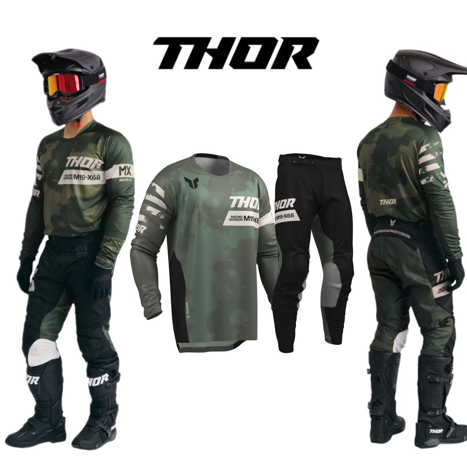 모토크로스 기어 세트 탑 오프로드 Mx 콤보 THOR  - Motorcycle Gear For Sale 리뷰 및 가격