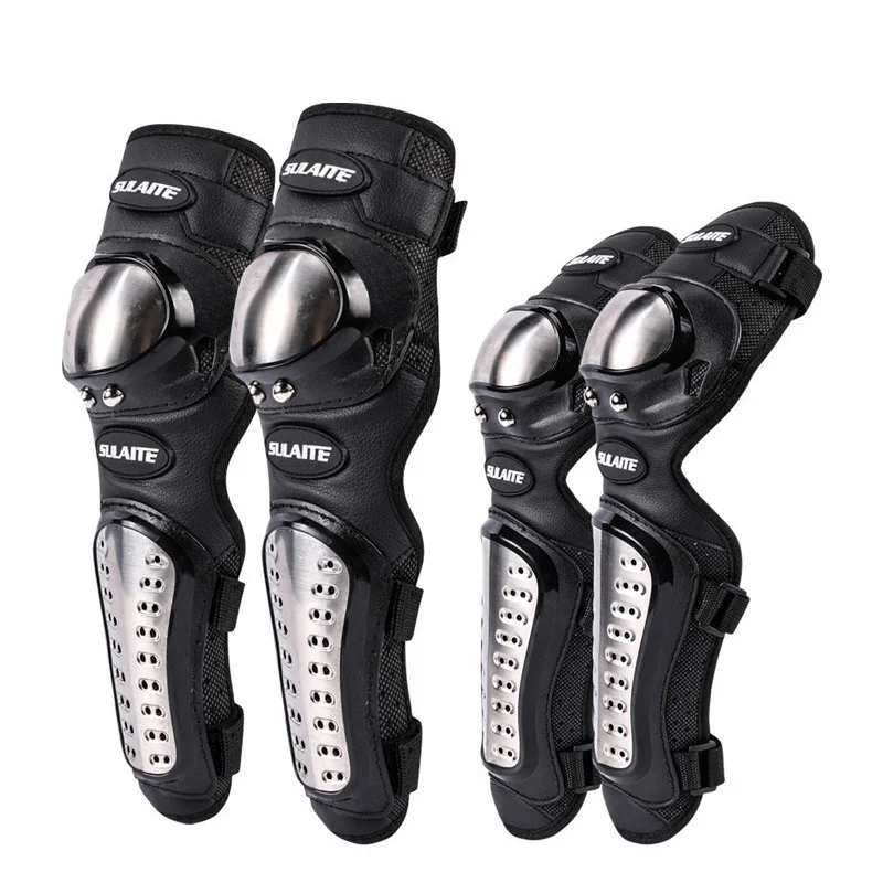 4 개/대 오토바이 Kneepad 스테인레스 스틸 모토 - Motorcycle Gear For Sale 리뷰 및 가격