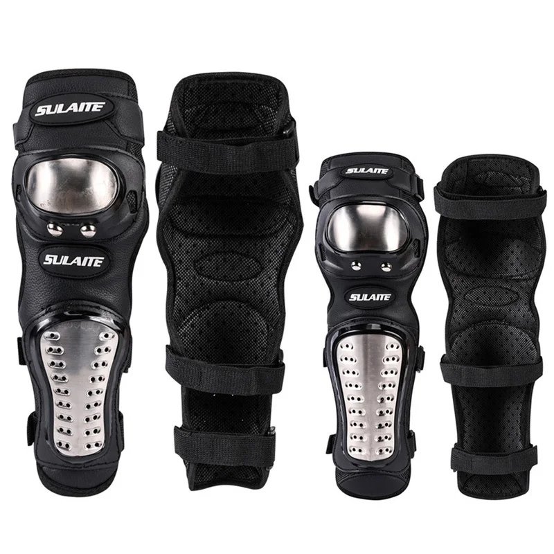 4 개/대 오토바이 Kneepad 스테인레스 스틸 모토 - Motorcycle Gear For Sale 리뷰 및 가격
