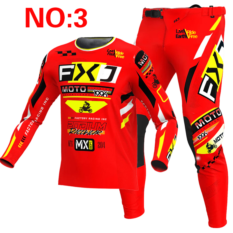 2025 FXJ 모토크로스 저지 및 팬츠 MTB MX  - Motorcycle Gear Blue 리뷰 및 가격