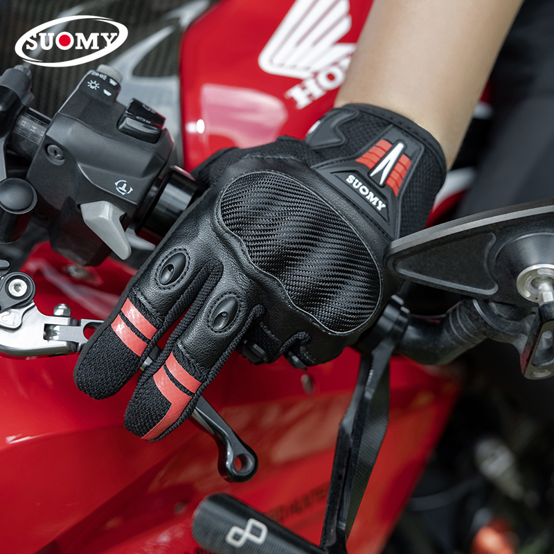 SUOMY 여름용 오토바이 장갑 풀핑거 풀팜 논슬립 모 - Xxl Motorcycle Gear 리뷰 및 가격