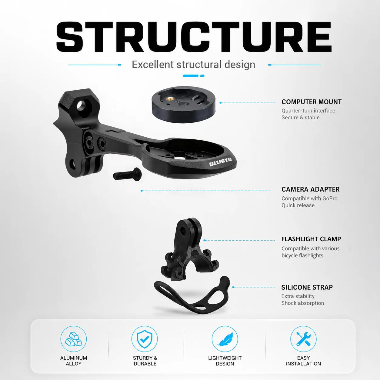 ULLICYC SL8 Rapide 통합 핸들바 컴퓨터  - Phone Mount Handlebar 리뷰 및 가격