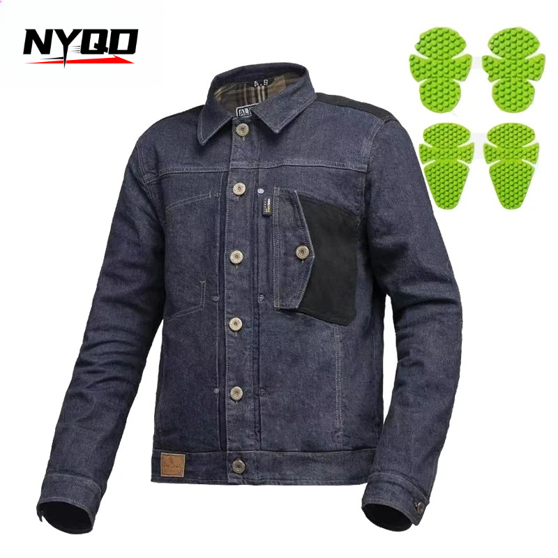 레트로 오토바이 청바지 블루 라이딩 진 4CE 보호 장 - Motorcycle Gear Blue 리뷰 및 가격